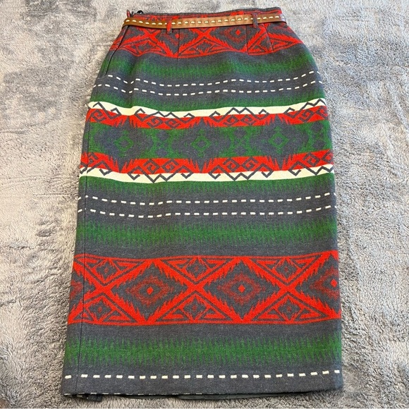 The Limited Vintage Western-Style Tribal-Print Pencil Skirt - Size 12 - Picture 2 of 11